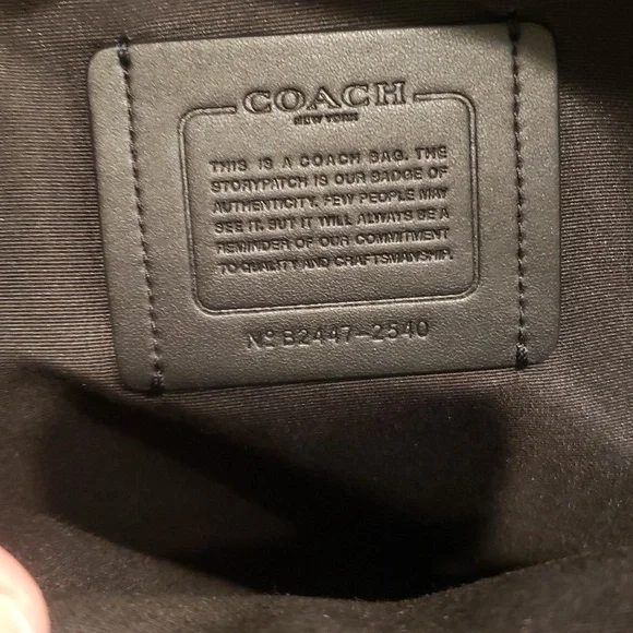 Coach Black Leather Men's Sling Bag - Picture 9 of 14